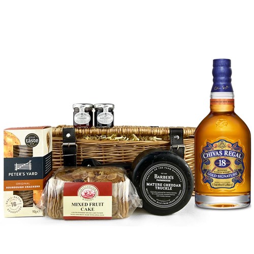 Chivas Regal 18 Years Whisky 70cl Premium Gift Hamper – Luxury Food & Drink Hamper